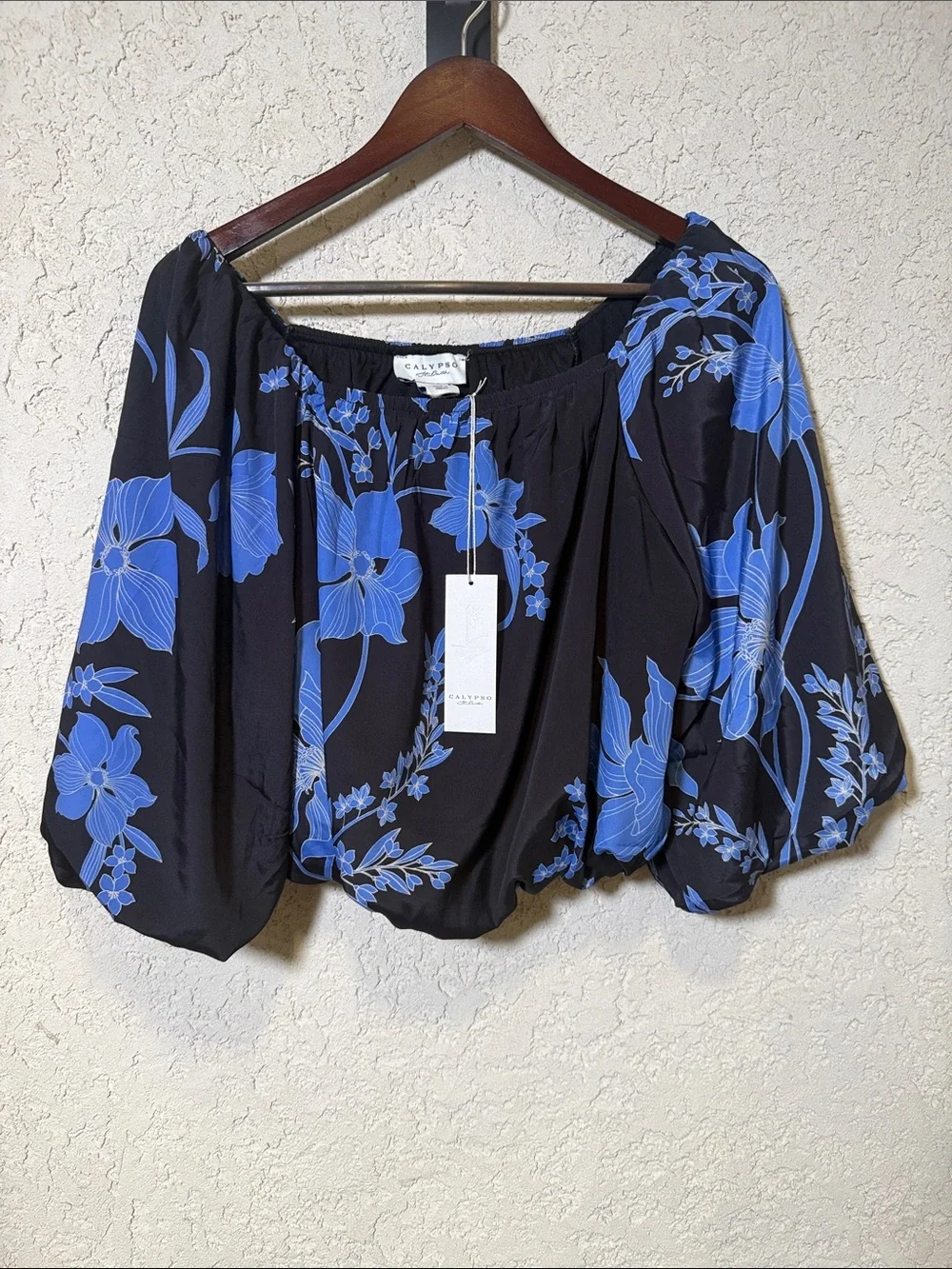 Calypso St. Barth Floral Two Piece Crop Top Maxi Skirt Set NWT